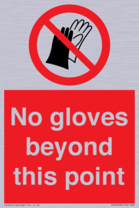 No gloves beyond this point